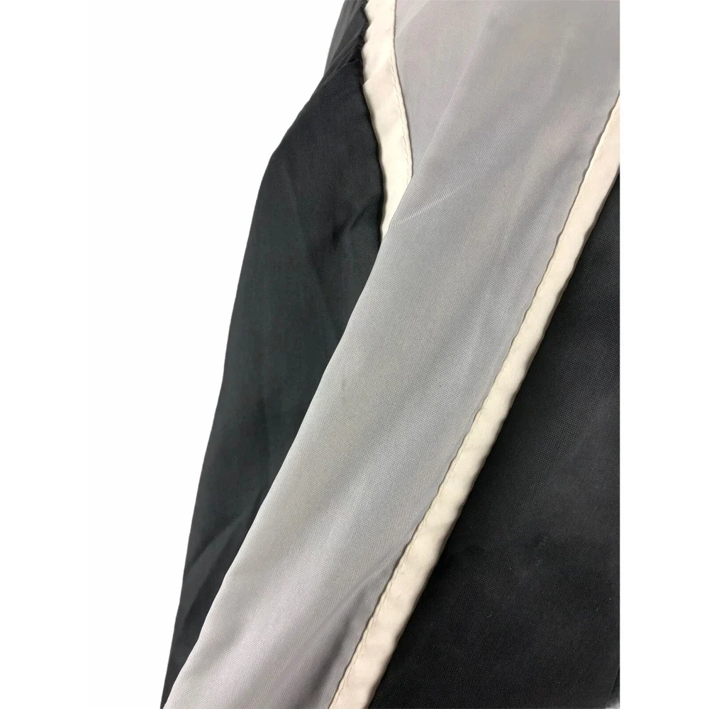 Nike Mens Small Windbreaker Anorak Nylon Black Gray Vintage 1/2 Zip 80s Rare